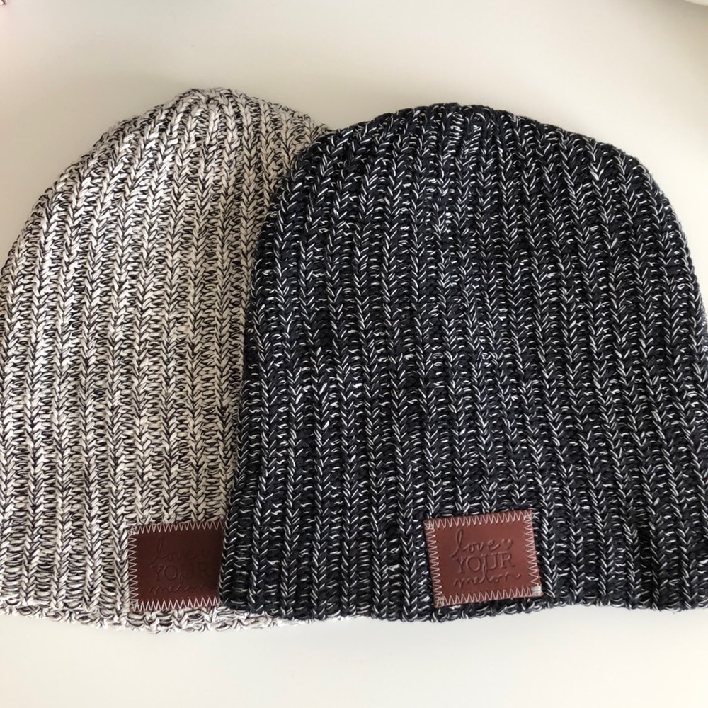 X2 Love Your Melon Speckled Knit Beanies